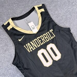 Vanderbilt Commodores Basketball Jersey Mens Large Black Gold 00 Nike NCAA